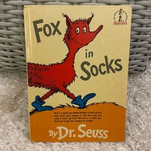 COPY - Fox In Socks By Dr. Seuss, hardcover, 1965